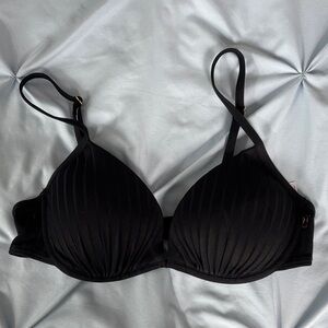 Black Padded Women's Bikini Top